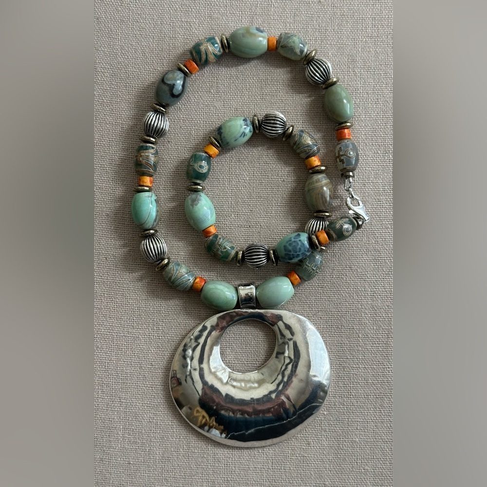 24 inch Mixed gemstone bead necklace NWOT